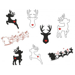 Stickserie - Weihnachts Silhouette 2